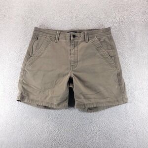 Proof Shorts Mens 33 Beige Chino 6" Stretch Canvas Travel Casual Summer